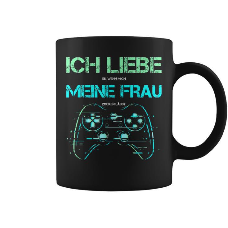 Ich Liebe Es Wenn Mich Meine Frau Zocken Lässt Gamer Tassen