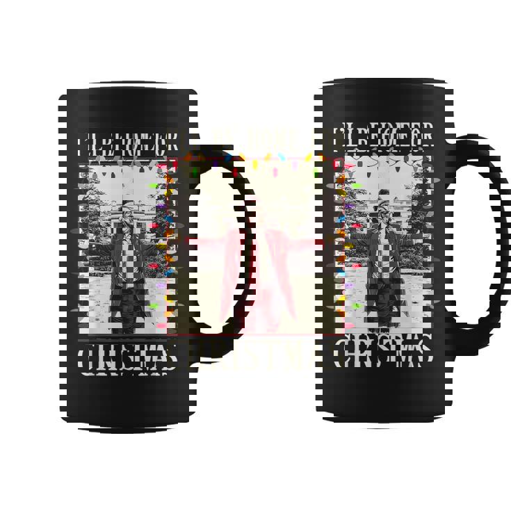 I'll Be Home For Christmas 2024 Family Xmas Pajamas Matching Coffee Mug