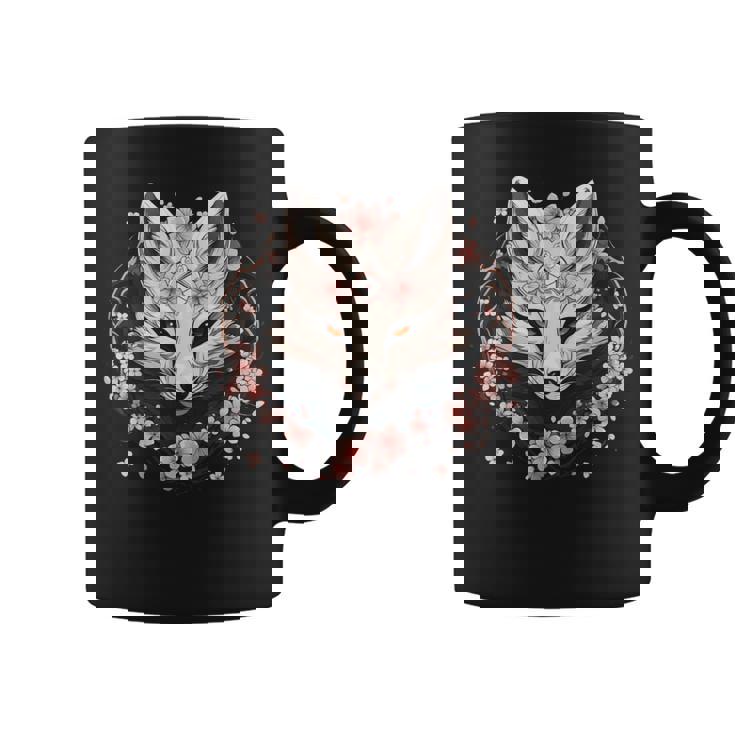 Illustration Renard Japonais Sakura Animal Tasse