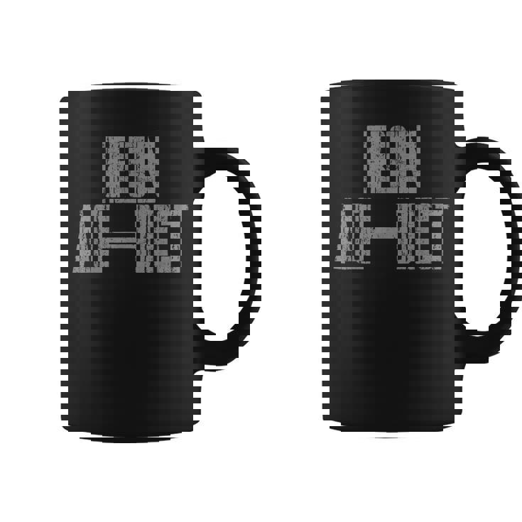 Iron Addict Gym Fitness Levantamiento De Pesas Bodybuilder Taza de café