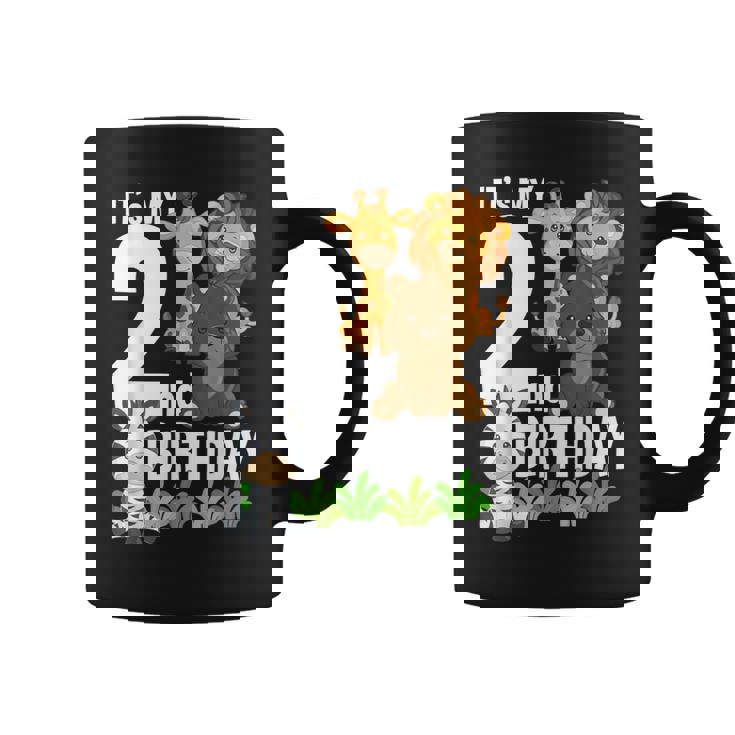 It's My 2Nd Birthday Zoo Theme Birthday Safari Jungle Animal Coffee Mug