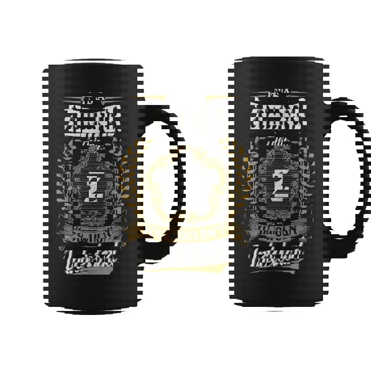 It's A Zellner Thing You Wouldn't Understand Personalized Last Name Zellner Family Crest Coat Of Arm Coffee Mug
