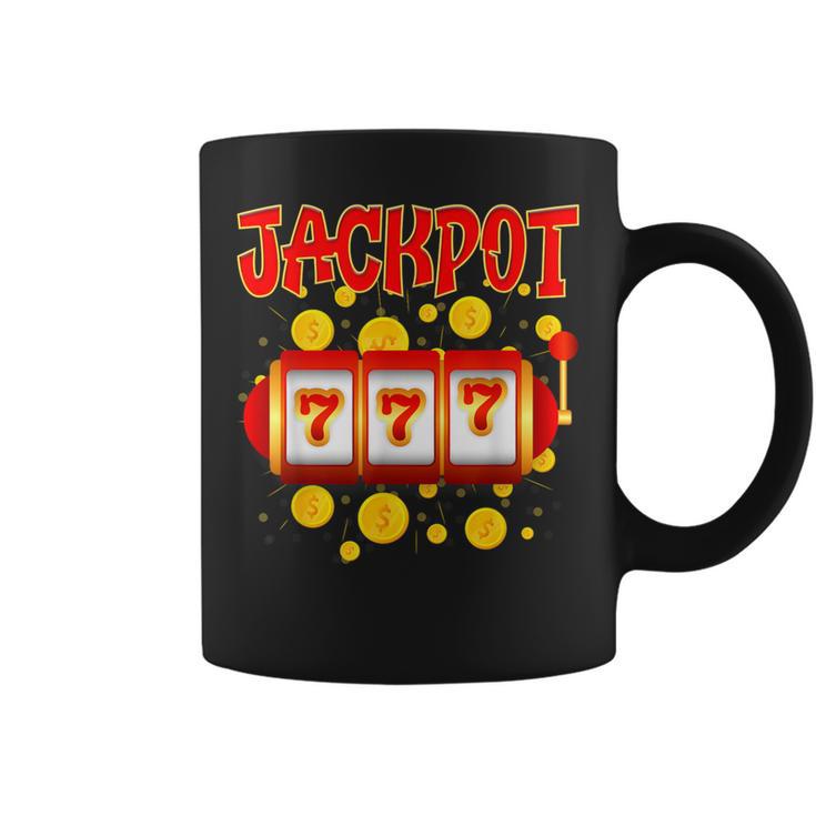 Jackpot 777 Slot Machines Lovers Jackpot Hunters Coffee Mug - Seseable