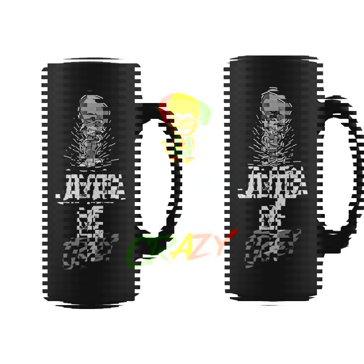 Jamaica Me Crazy Jamaican Reggae Cat Flag Hat Tazze
