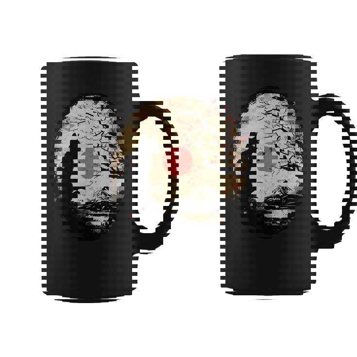 Kawaii Cat Anime Japanese Retro Cat Coffee Mug