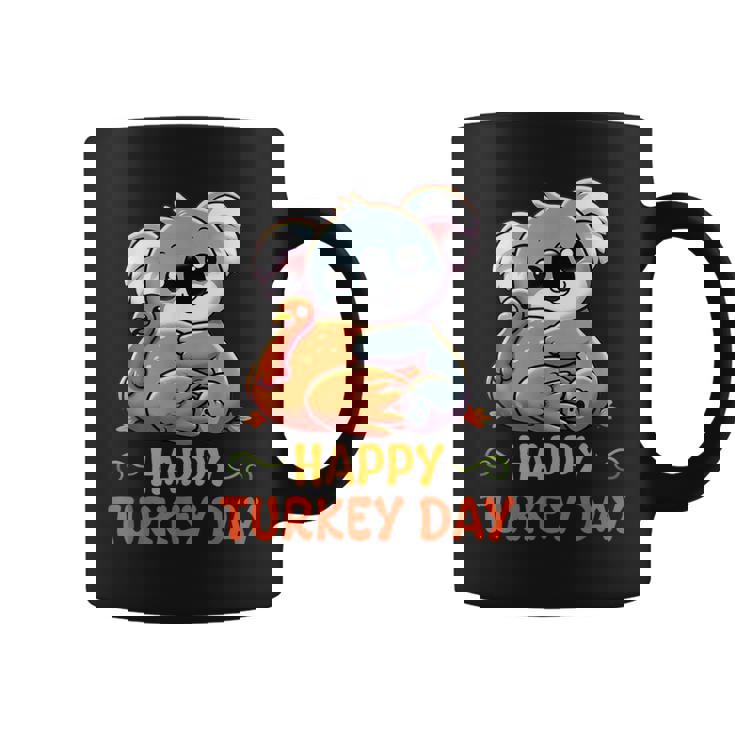 Koala Hugging Turkey Happy Thanksgiving Turkey Day Lovers Coffee Mug
