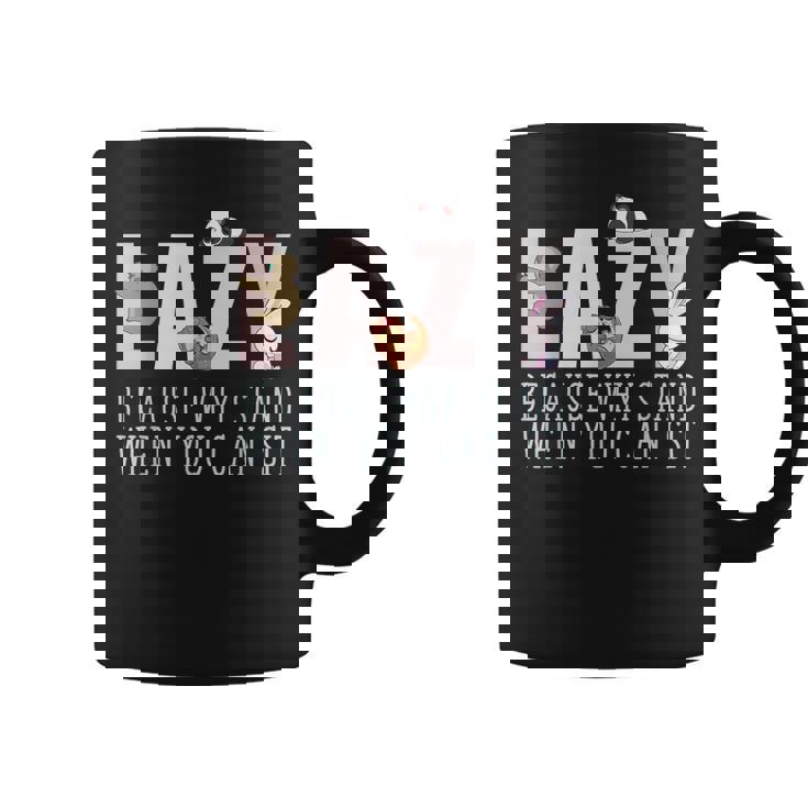 Lazy Morning Lazy Sunday Graphic Print Coffee Mug