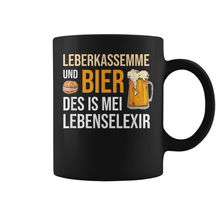 Leberkassmel & Bier Des Is Mei Lebenselexier Leberkas Tassen