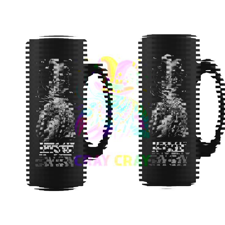 Let's Get Cray Cray Crawfish Costume Boys Mardi Gras Coffee Mug