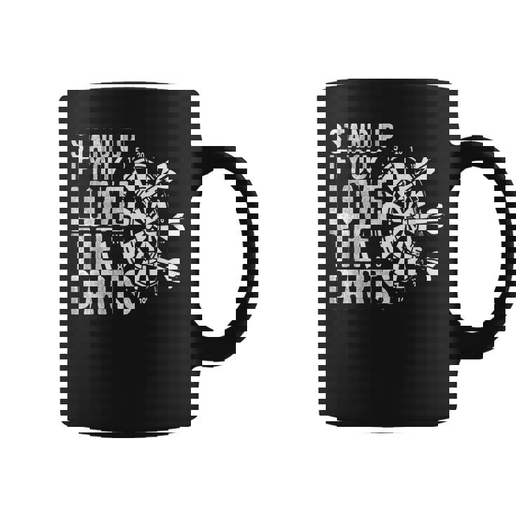 Levántate Si Te Gustan Los Dardos Diana Dart Sport Taza de café