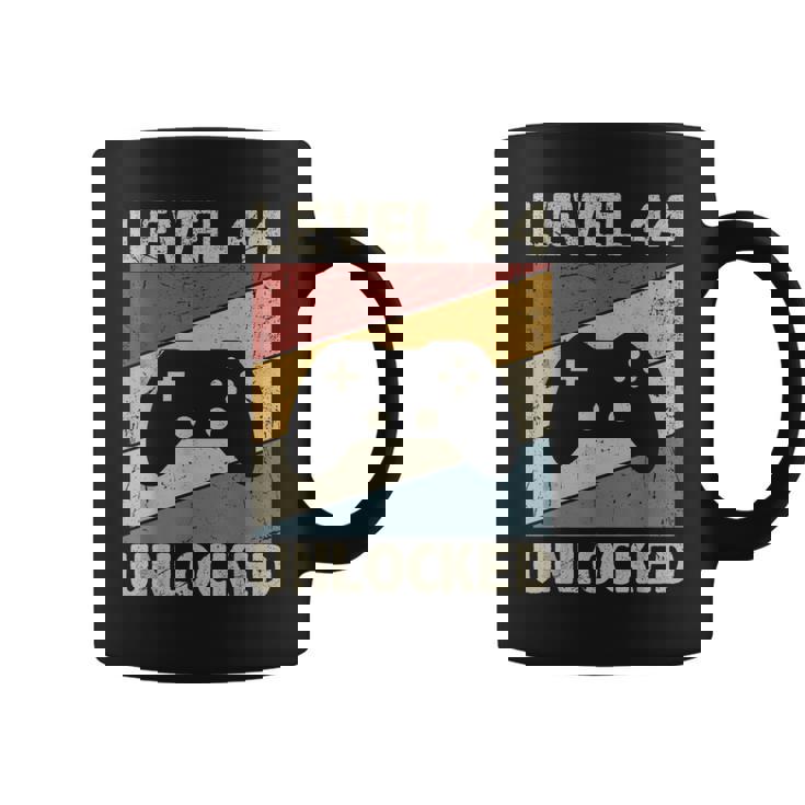 Level 44 Unlocked Video Gamer 44Th Birthday Vintage Coffee Mug