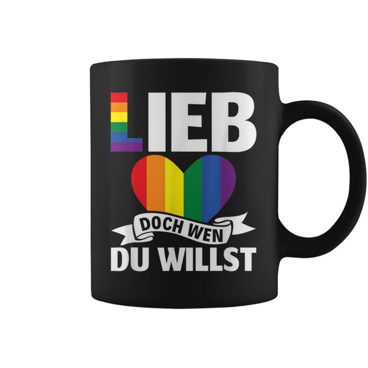 Lgbt Lgbtq Gay Csd Lieb Doch Wen Du Willst Gay Pride Tassen