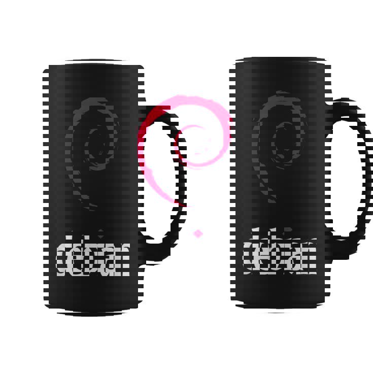 Linux Lover Debian Eslogan Espiral Logo Opensource Os Taza de café