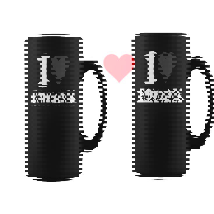I Love Rumania Corazón Regalo Rumano Rumana Taza de café