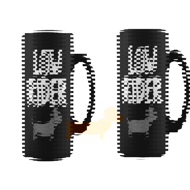 Low Rider Dachshund Dog Hilarious Cute Tank Top Graphic Print Coffee Mug