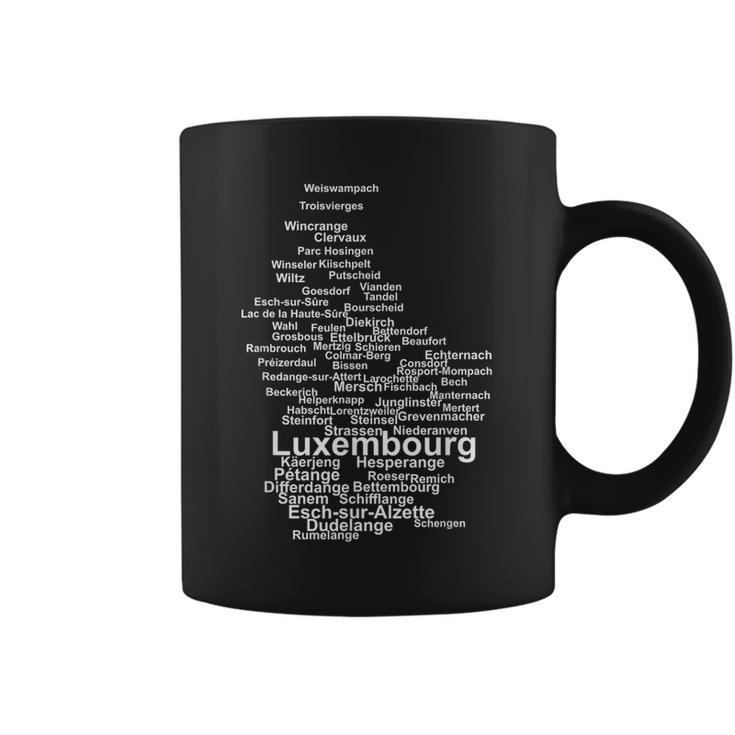 Luxembourg Outline Letzebuergesch Luxembourg Luxembourg Tassen