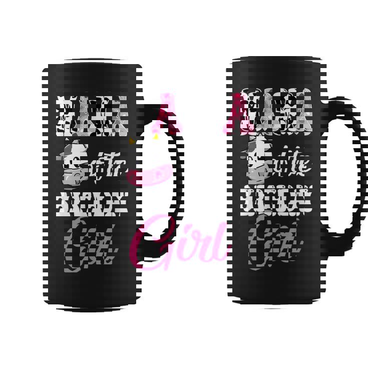 Mama Of The Birthday Girl Farm Mommy Cow 1St Birthday Girl Coffee Mug