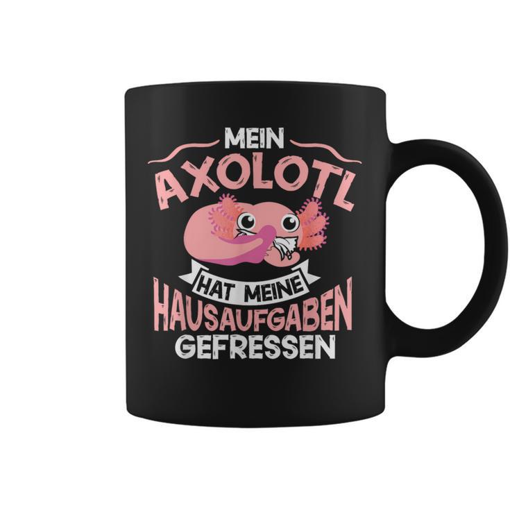 Mein Axolotl Hat Meine Homework Gefressen Axolotl Children's Tassen