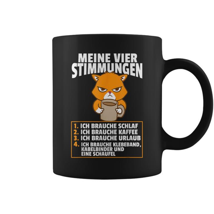 Meineier Stimmungen Cat Sarcasm Slogan Tassen