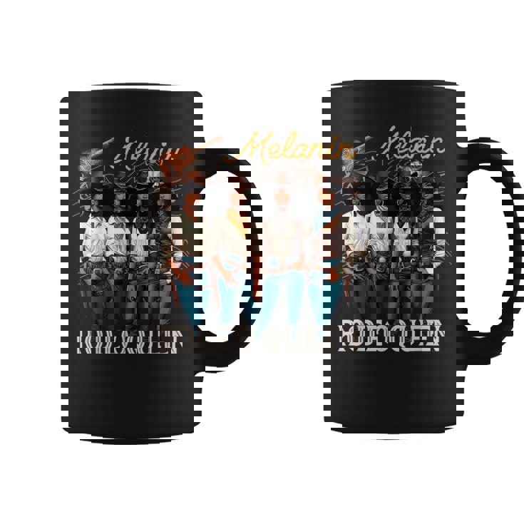 Melanin Rodeo Queen Black Cowgirl African American Western Coffee Mug