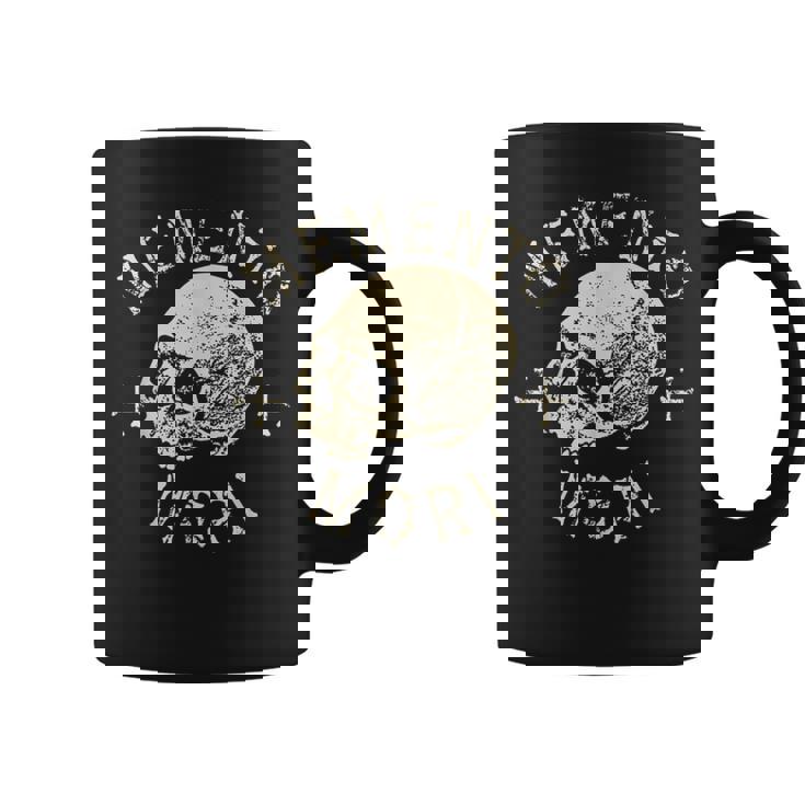 Memento Mori Calavera Humana Remember Death Estoico Tatuaje Pensador Taza de café