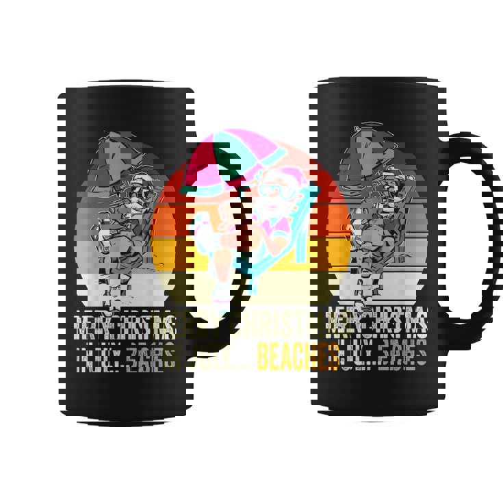 Merry Christmas In July Beaches Summer Christmas In July Coffee Mug