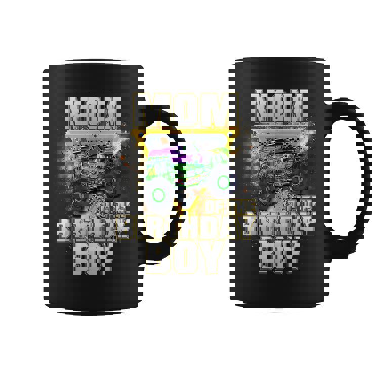 Mom Of The Birthday Boy Monster Truck Birthday Novelty Coffee Mug