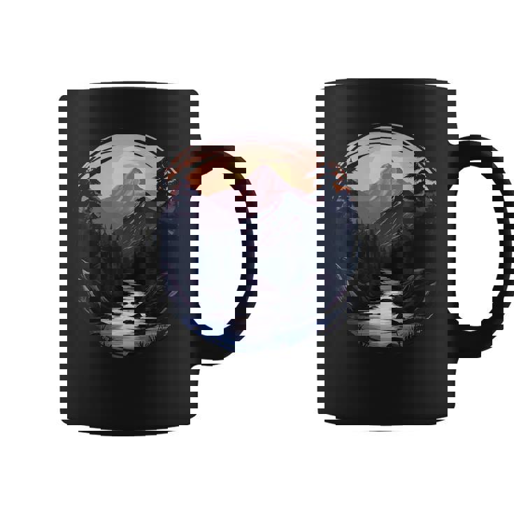 Mountain Hiking Climbing Outdoor Nature Forest Mountains Coffee Mug