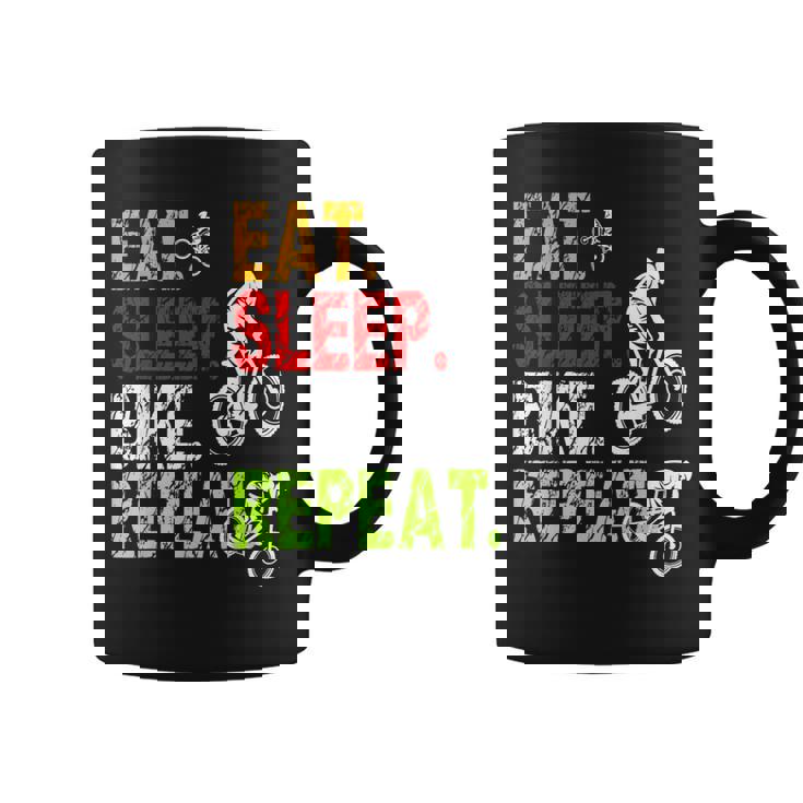 Mtb Mountain Bike Eat Sleep Bike Repeat Divertente Regalo Tazze