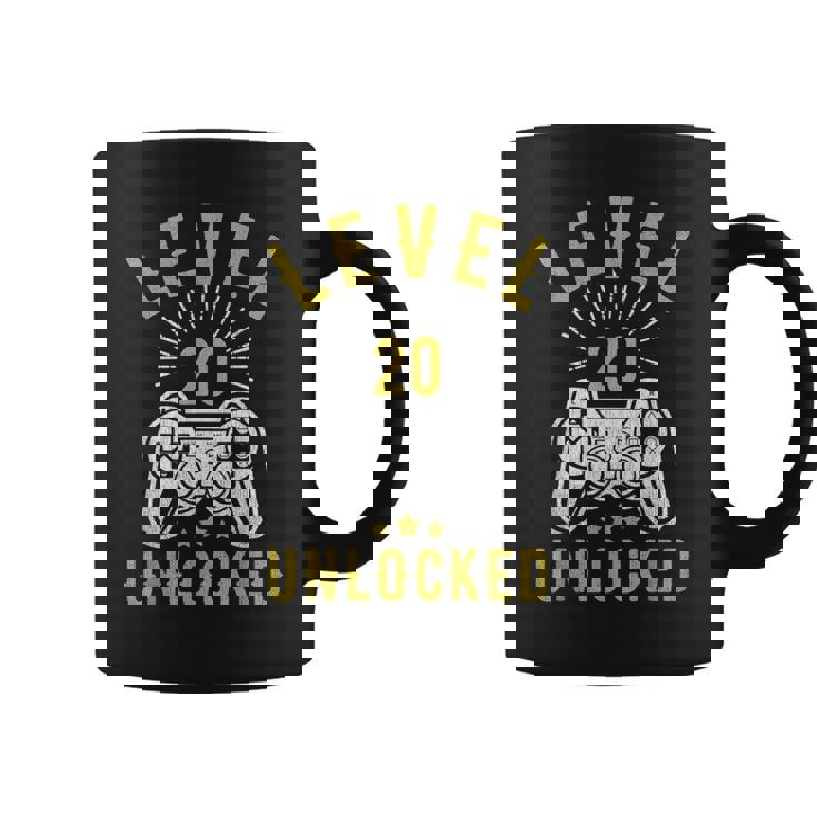 Nivel 20 Desbloqueado Boda Del 20º Aniversario Taza de café
