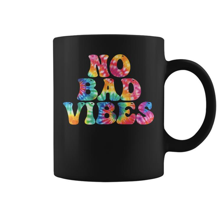 No Bad Vibes Awesome Summer Streetwear Tie Dye Coffee Mug
