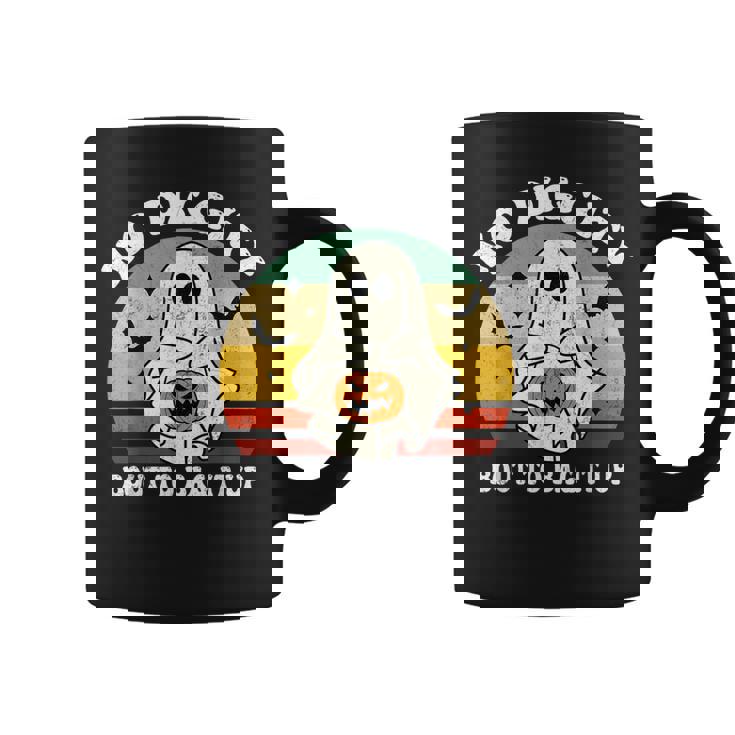 No Diggity Bout To Bag It Up Cute Ghost Halloween Coffee Mug