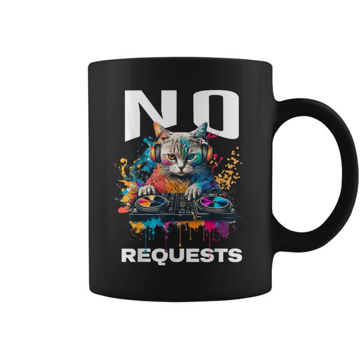 No Hay Peticiones Dj Cat Edm Dance Music Taza de café
