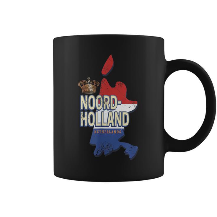 Nordholland Niederlande Retro Landkarte Hollandintage Tassen