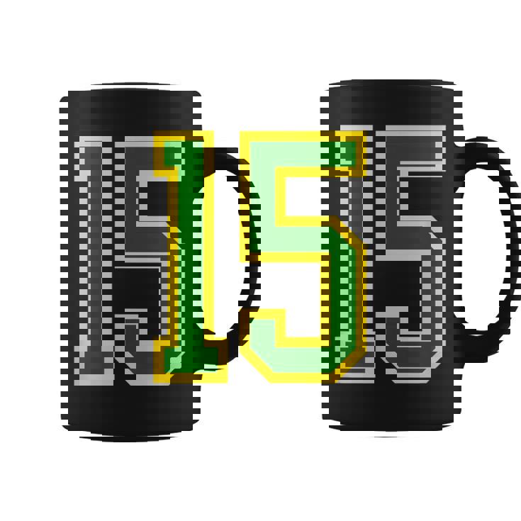 Número 15 Sporterde Amarillo Número 15 Taza de café