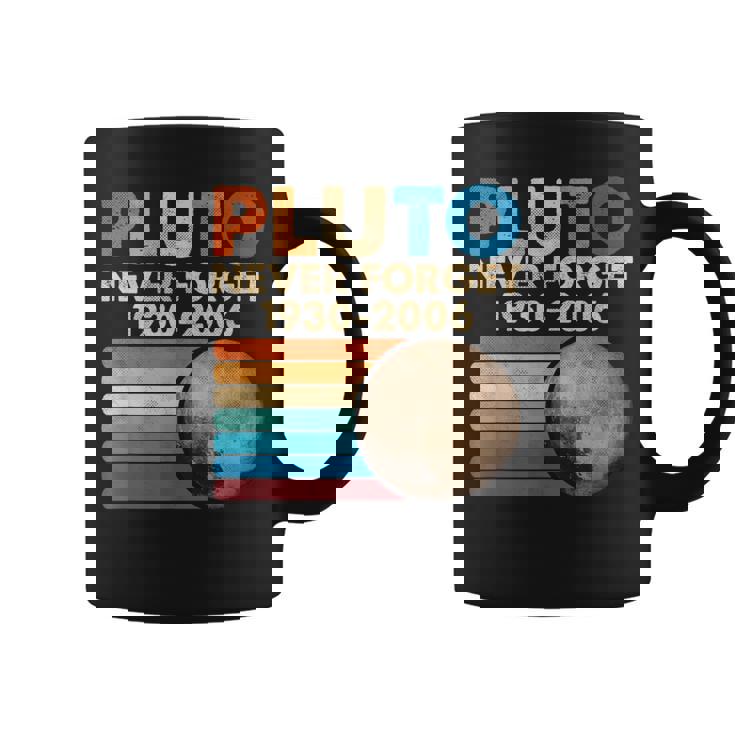 Nunca Olvides A Plutón Estilo Retro Espacio Divertido Taza de café