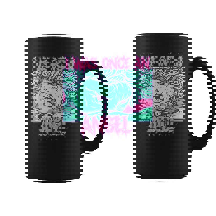I Was Once An Angel Fallen Angel Renacentista Pintura Taza de café