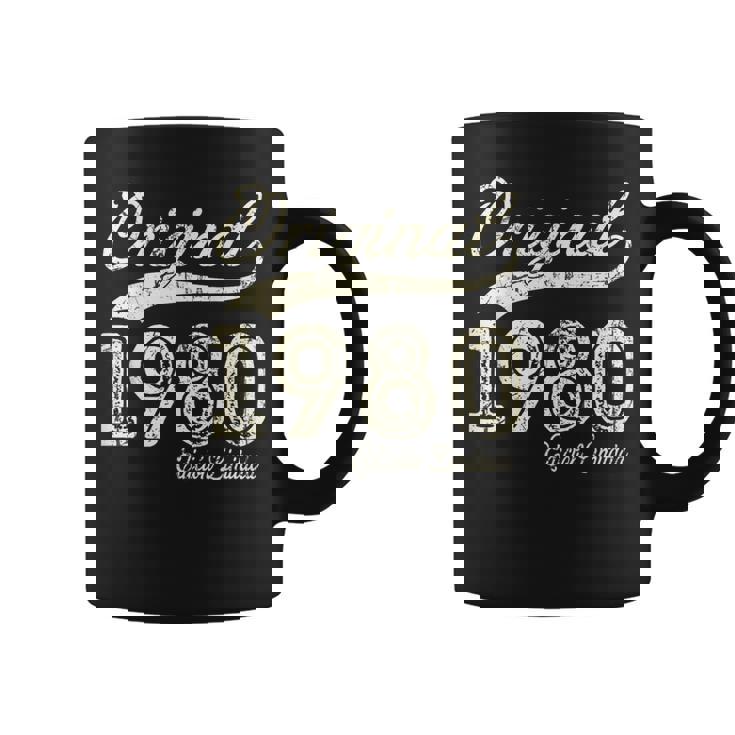 Original 1980 44 Años Cumpleaños Hombre Fabricado En 1980 Taza de café