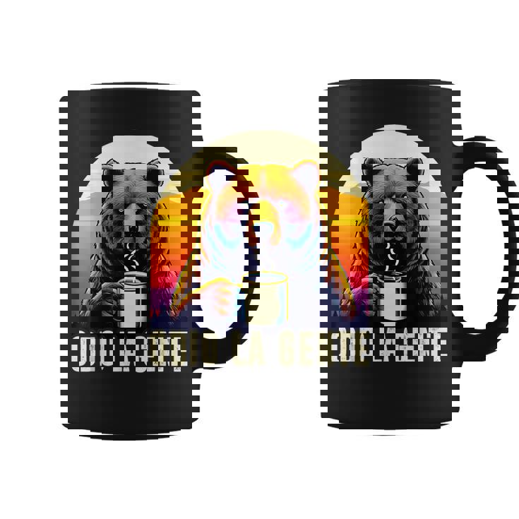 Orso Caffè Divertente Odio La Gente Tazze