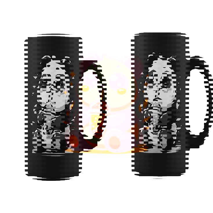 Panda Kawaii Bebiendo Té De Burbujas De Boba Anime Lindo Taza de café