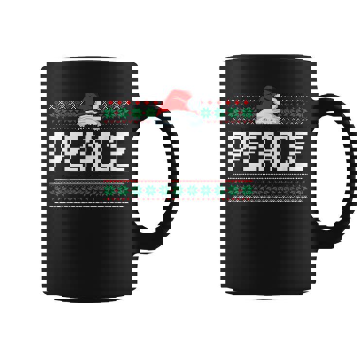 Peace I Come In Peace Couples Ugly Christmas Xmas Sweaters Coffee Mug