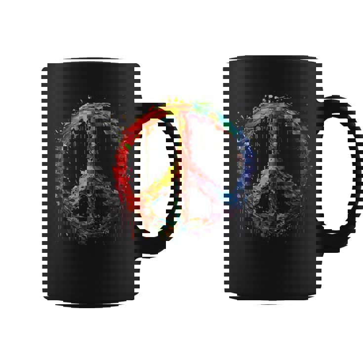 Peace Love Costume Hippie Symbole De Paix Années 60 Et 70 Tasse