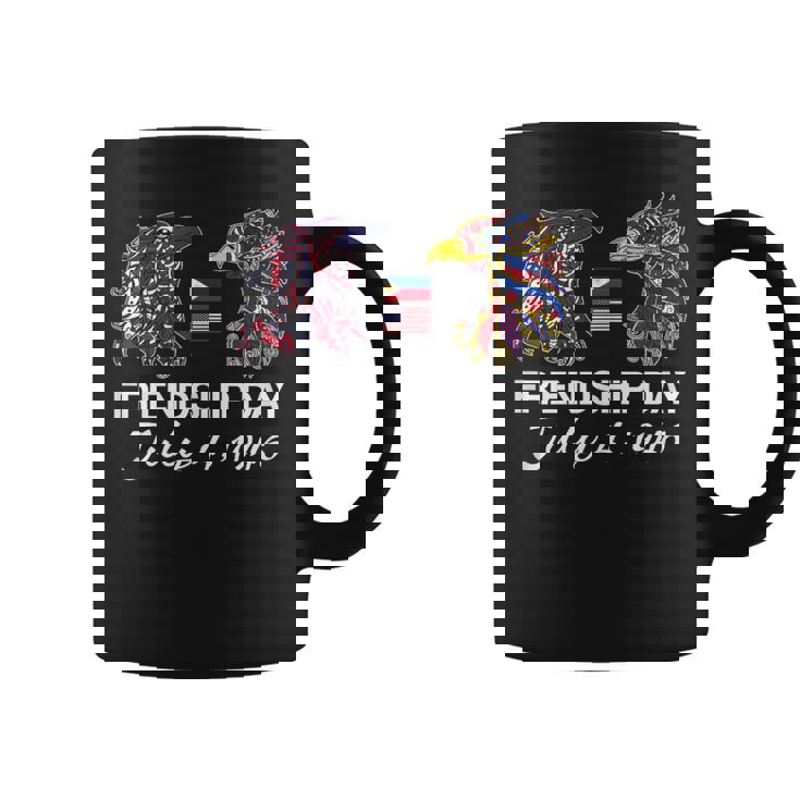 Philippine American Flag Eagles Friendship Coffee Mug