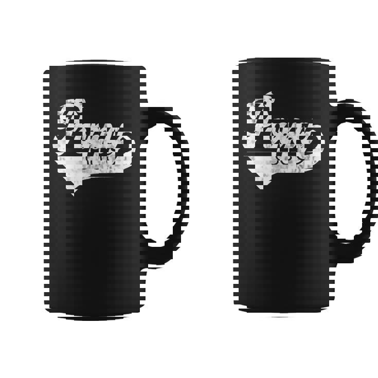 Poppy Vintage Retro Father's Day For Papa Grandpa Coffee Mug