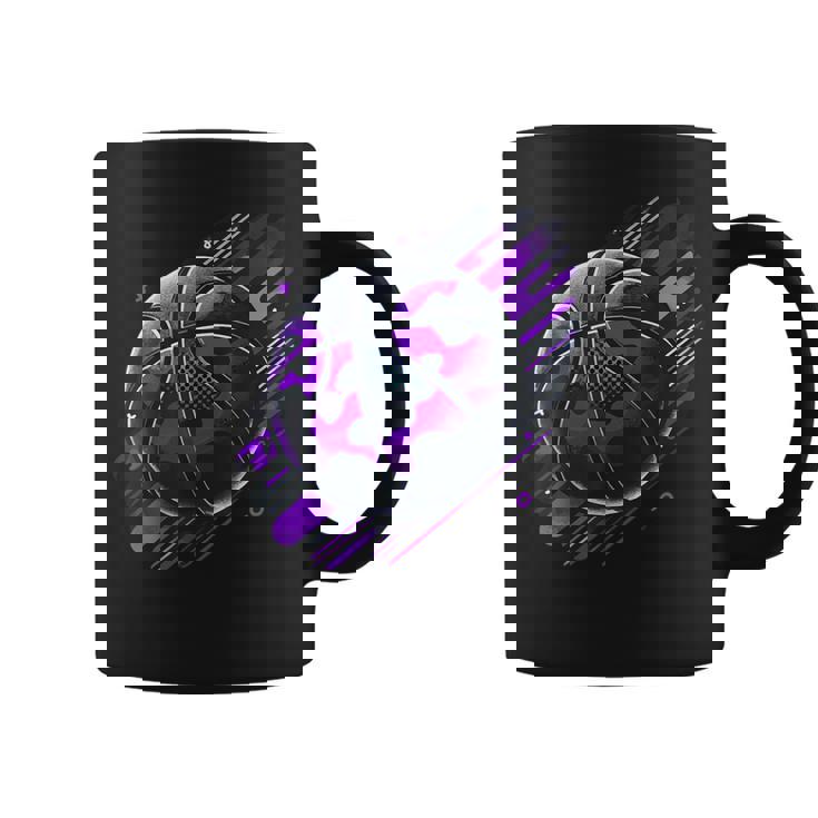Purple Basketball Camouflage Coffee Mug