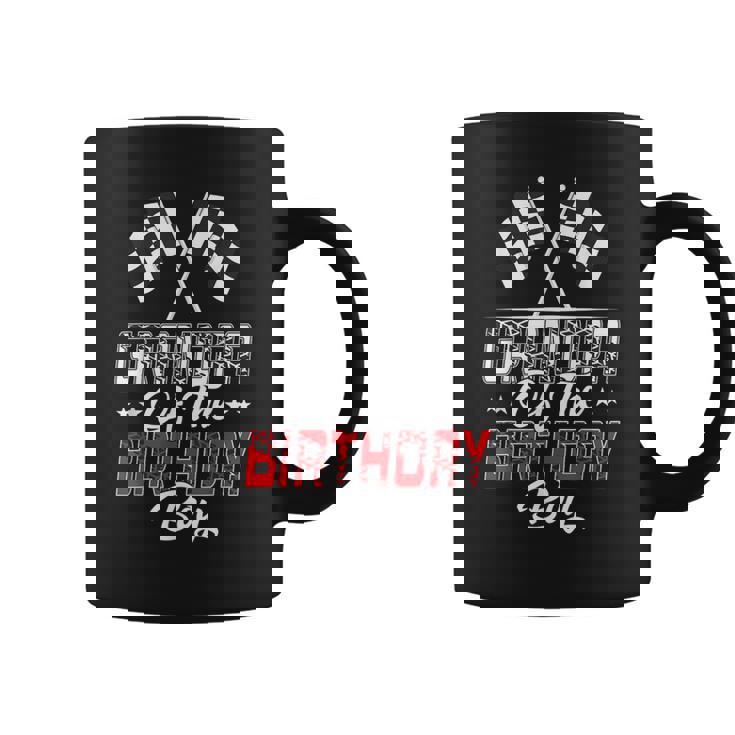 Race Car Grandpa Of The Birthday Boy Racing Family Pit Crew Coffee Mug