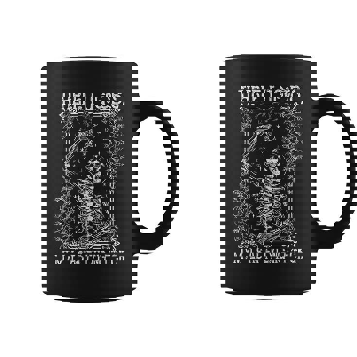 There It Goes My Last Flying Fuck Skeletons Halloween Coffee Mug