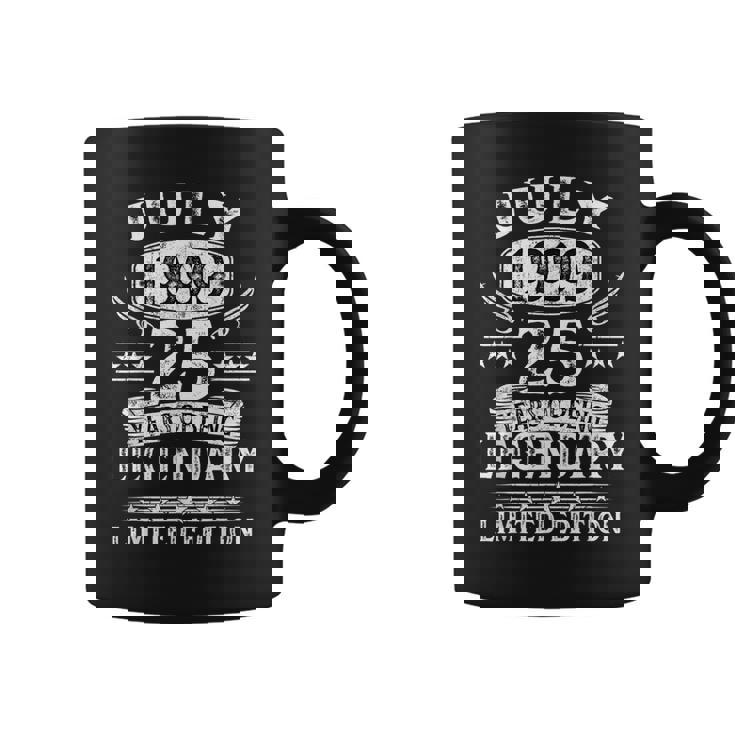 Regalo 25 Cumpleaños 25 Años Hombre Julio 1999 Taza de café