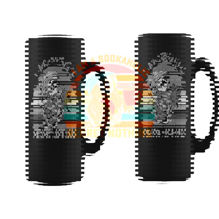 Regalo Para Amantes De Libros Con Texto En Inglés I Am A Bookaholic And I Arrepient Taza de café