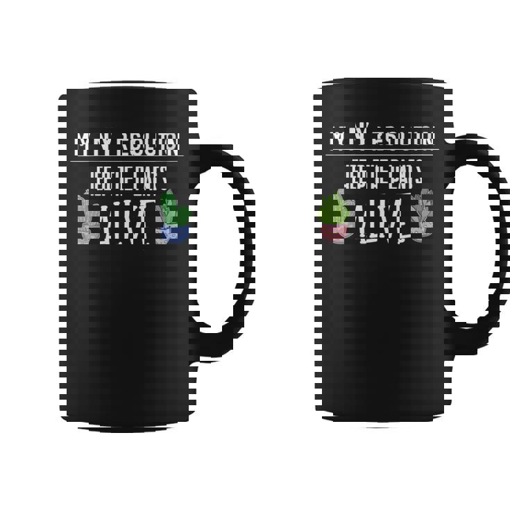 Résolution Du Nouvel An Pour Cultiver Les Plantesivantes Tasse